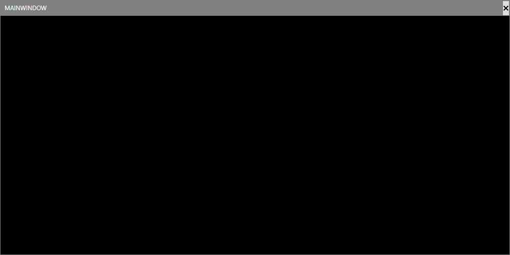 xaml form with nothing on it